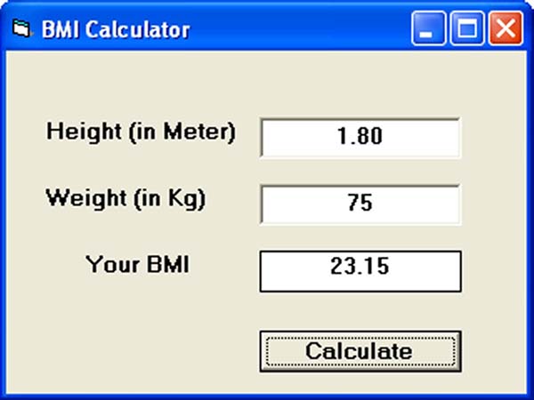 Calculate Body Mass Index (BMI)